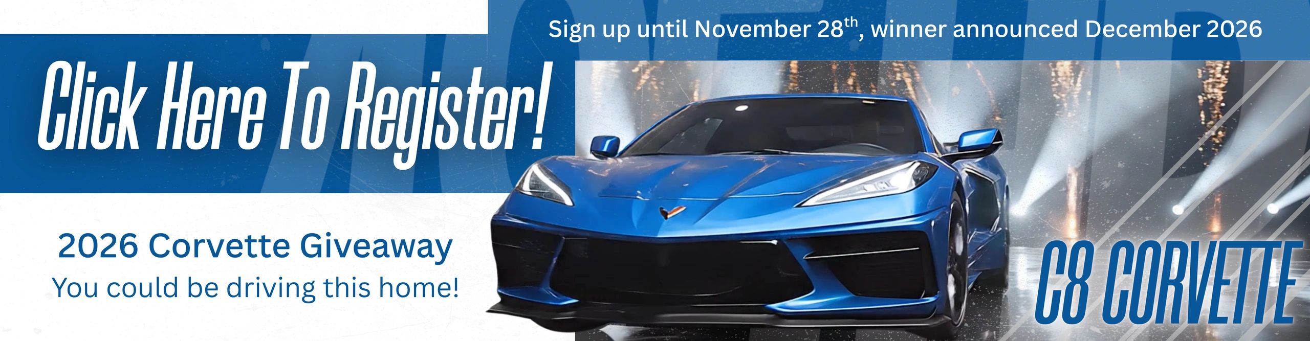 Win a Corvette — Security Data Supply giveaway